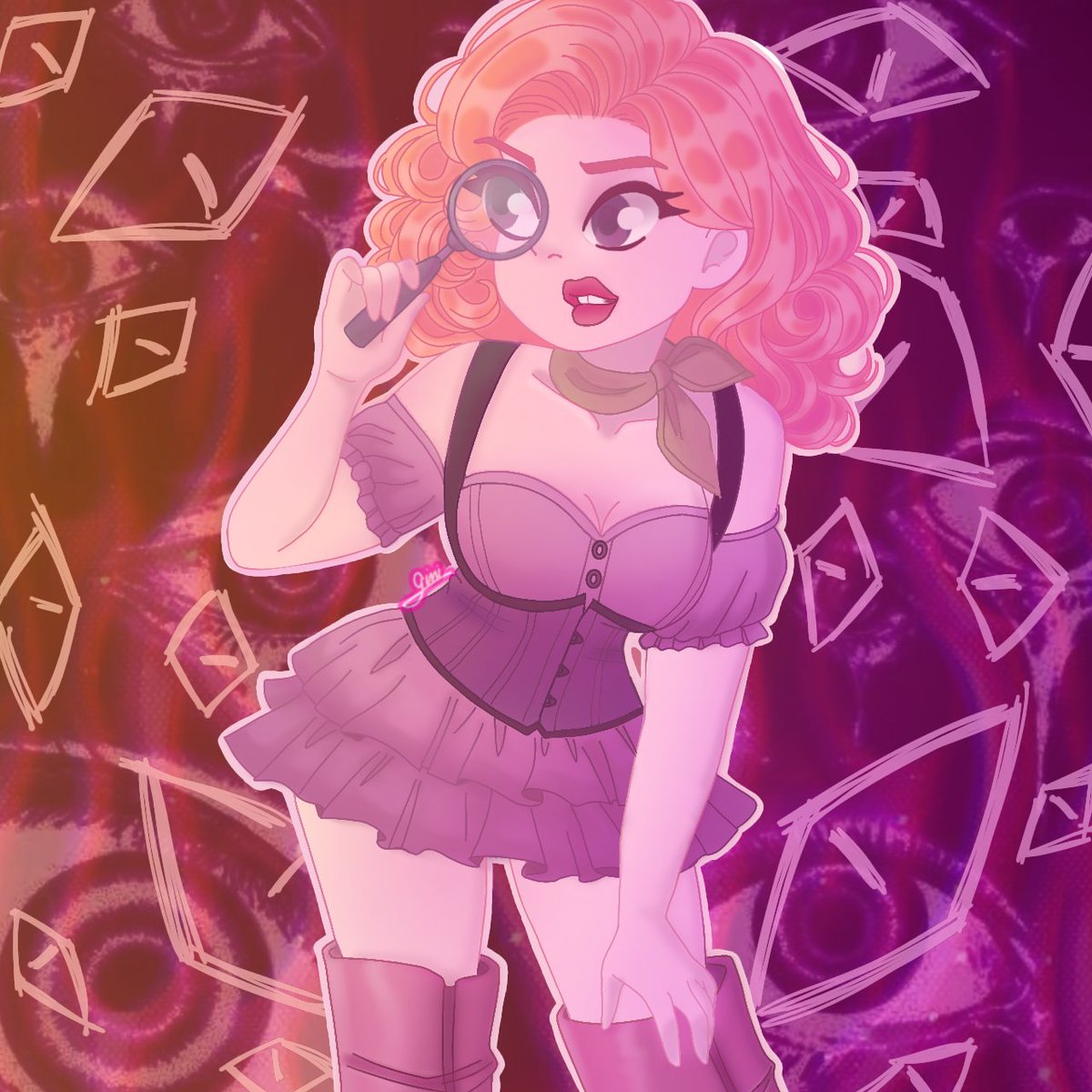 gini_uwu's tweet photo. Mi versión de #Daphne 💜

#Scoobydoo #fanart https://t.co/0XzQ2VYYRw