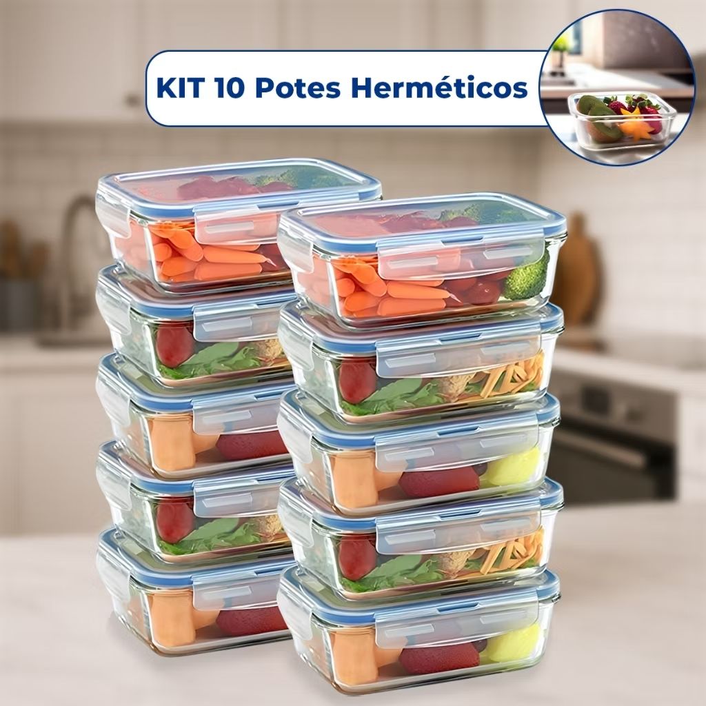 DaianeGamer7's tweet photo. Dê uma olhada em Kit Pote de Vidro Hermético Retangular 10 / 5 Unid Travas Marmita Fit Microondas Mantimentos por R$49,70 - R$136,70. Compre na Shopee agora! https://t.co/vna8r1cGru https://t.co/xbpaXjwLsX