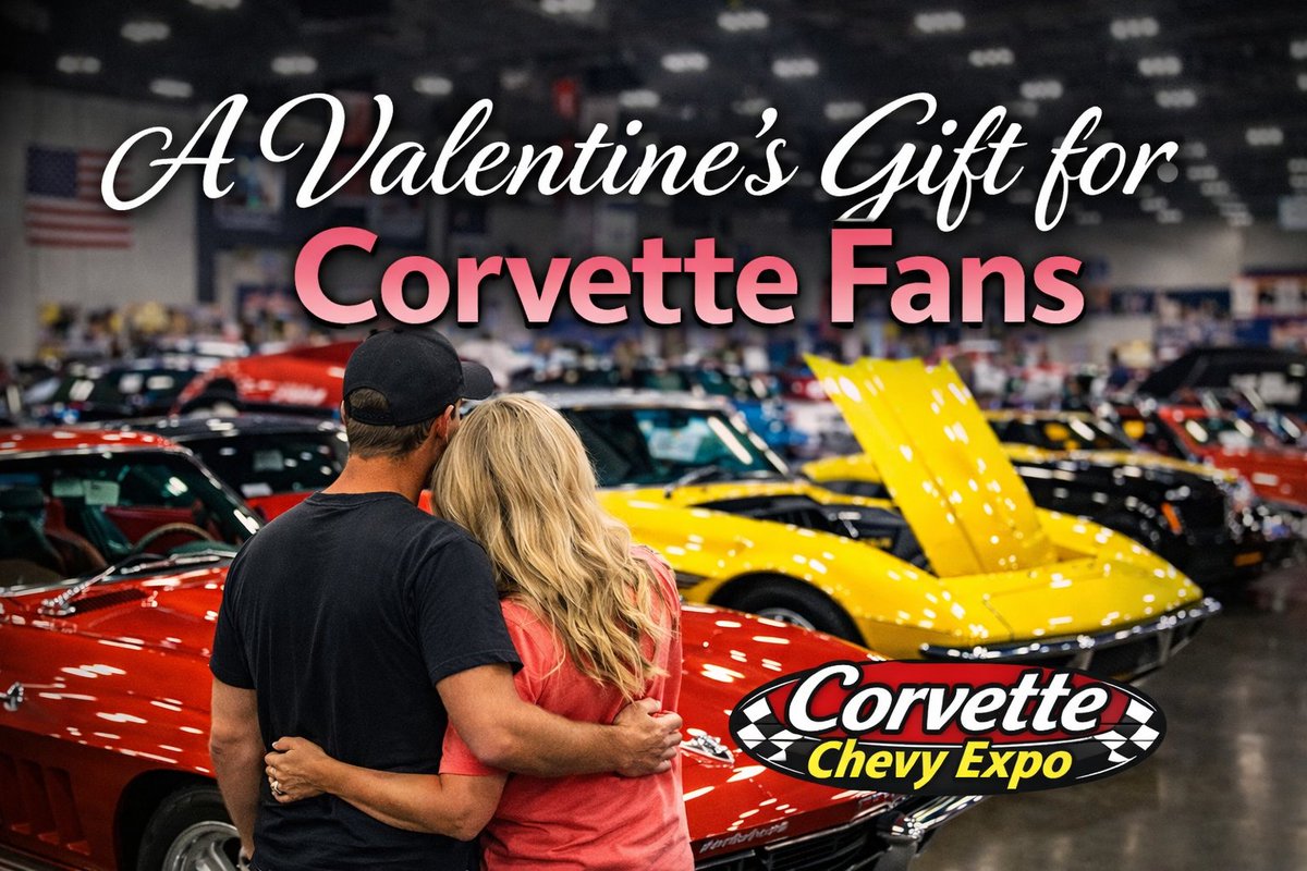 CorvetteChevyEx's tweet photo. Give Valentine’s Day tickets to an experience they’ll truly enjoy 
The Corvette Chevy Expo is a full weekend celebrating Corvettes and Chevrolets — including classics, muscle cars, vendors, and live entertainment.  Galveston Island, Texas
 March 7–8
https://t.co/R9ROPYPxqb https://t.co/RHPJMgoM5d