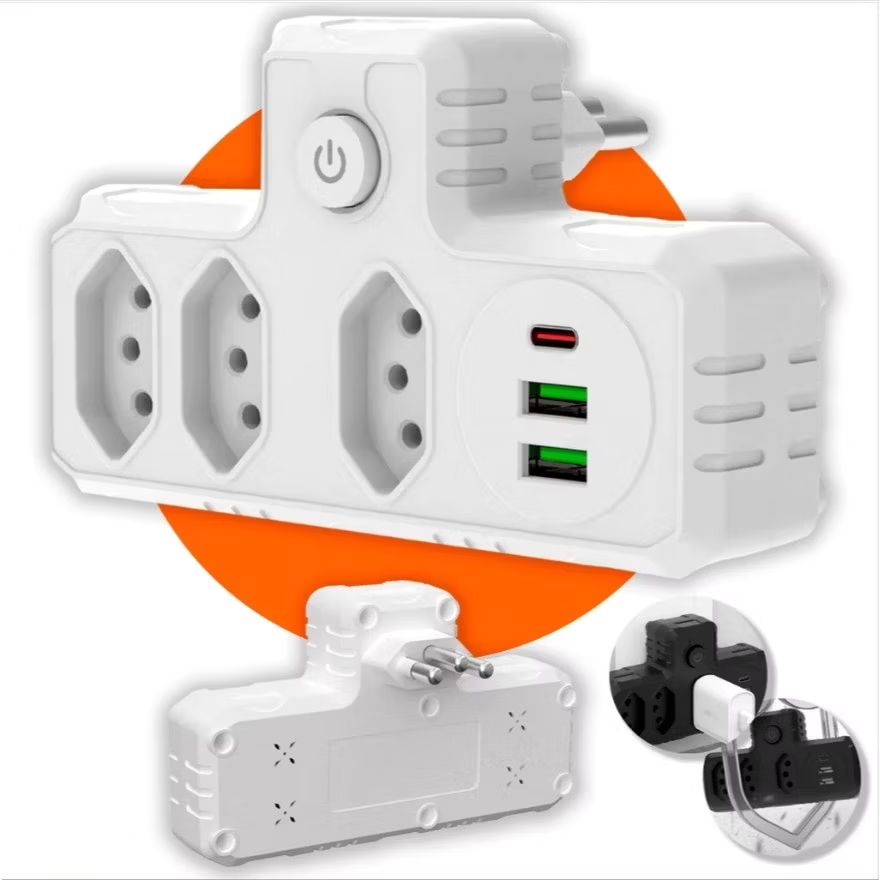 DaianeGamer7's tweet photo. Dê uma olhada em Conector De Extensão Portátil 3 Universal Plug Carregador Rápido 2 Usb 1 Tipe-C Transformador Conversor De Tomada, por R$26,99 - R$75,99. Compre na Shopee agora! https://t.co/LGydtLmYQn https://t.co/Q5VR3dLuTe