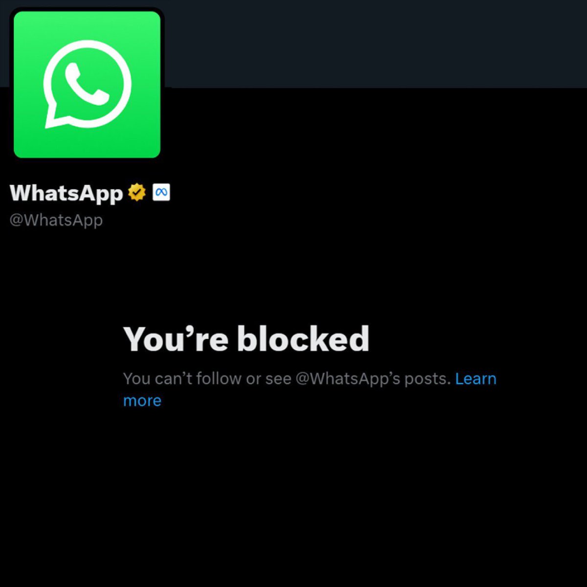 When WhatsApp blocked me on 𝕏 for asking how they can read my messages if the chats are end-to-end encrypted. 😂