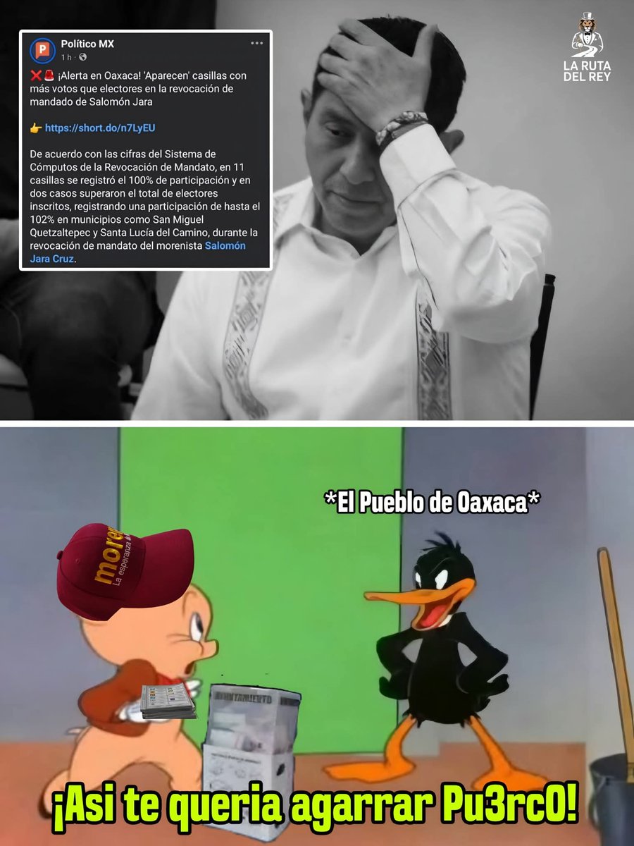 <<Fue tan Exitosa la revocación de Mandato en Oaxaca, que votaron hasta los ejecutados, levantados,  desaparecidos y hasta los difuntos de hace 100 años.>>Trakajijodesuputamadreeee