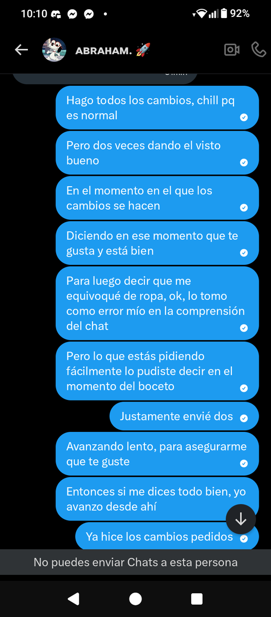 MinoDraw's tweet photo. Ese error lo asumo como propio, aunque no se me dió indicación en el proceso de boceto que fuera la prenda equivocada, así que hago los cambios, luego de enviarla recibo otro comentario de que el grosor no es el mismo que mi foto de perfil (que está zoomeada de otra ilustración) https://t.co/QWw0eZ0MzU