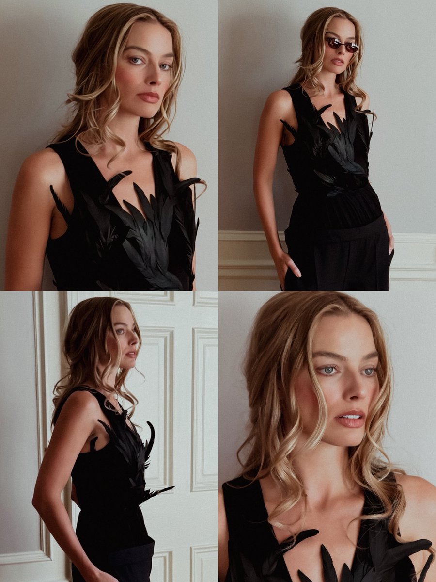 Margot Robbie for #WutheringHeightsMovie press! 🐦‍⬛🩶