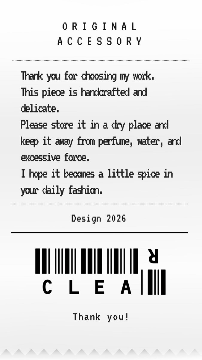 𝗖𝗟𝗘𝗔𝗥｜日常に溶けるアクセサリー tweet media