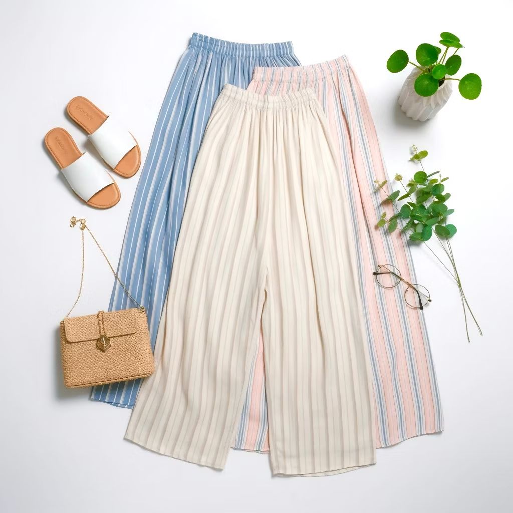 Cek RUN.CO Celana Stripe Flowy Kulot Rayon Viscose Wanita Motif Salur dengan harga Rp43.500. Dapatkan di Shopee sekarang! s.shopee.co.id/1VtHN6PqeQ?sha…