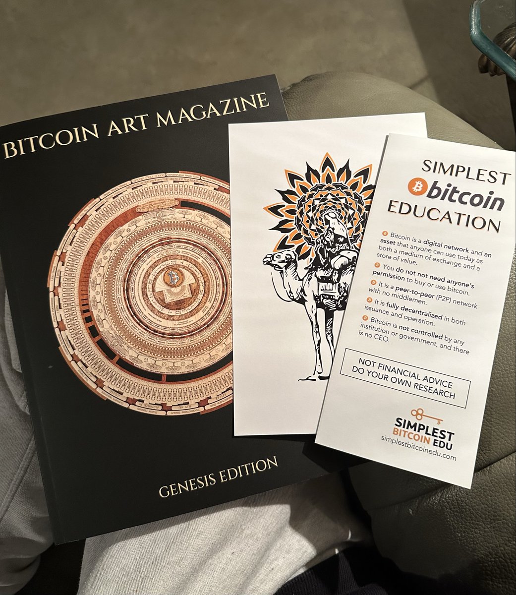 Just finished reading the Genesis Edition of <a href="/BitcoinArtMag/">Bitcoin Art Magazine</a> …awesome stuff, and great quality. Great job <a href="/asanoha_gold/">Asanoha</a> and crew 💪🏽