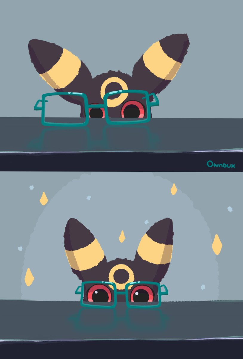 Ownduk's tweet photo. Umbreon cat https://t.co/C5pw2mA2W8