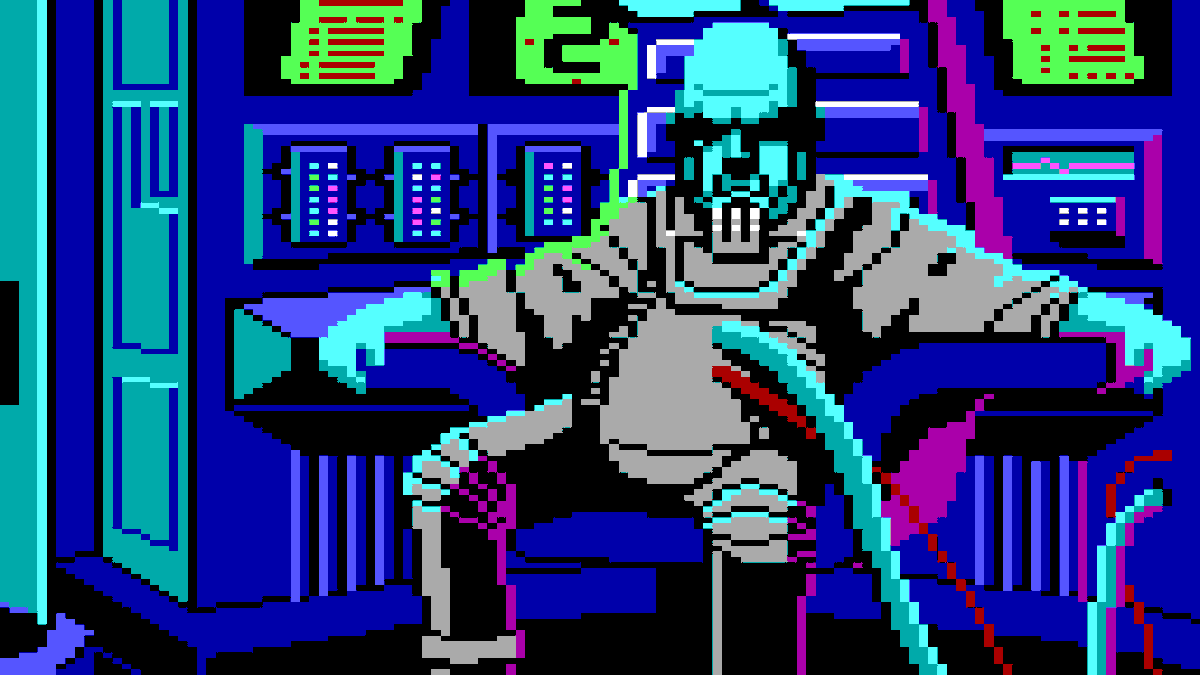 ArtGaime's tweet photo. I gave NanoBana and ChatGPT the same prompts to recreate this image of Vohaul from Space Quest. I think ChatGPT won by a mile, what do you guys think? 1/3 https://t.co/pkkx4x1L0a