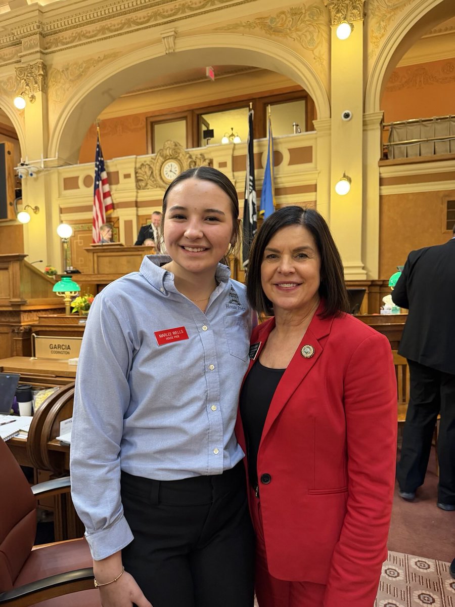 I want to welcome Marlee Wells from Lyman to Pierre, who will be serving as a Legislative Page for the next couple of weeks. 

Please join me in thanking her for her hard work and for taking the time to learn more about the legislative process.