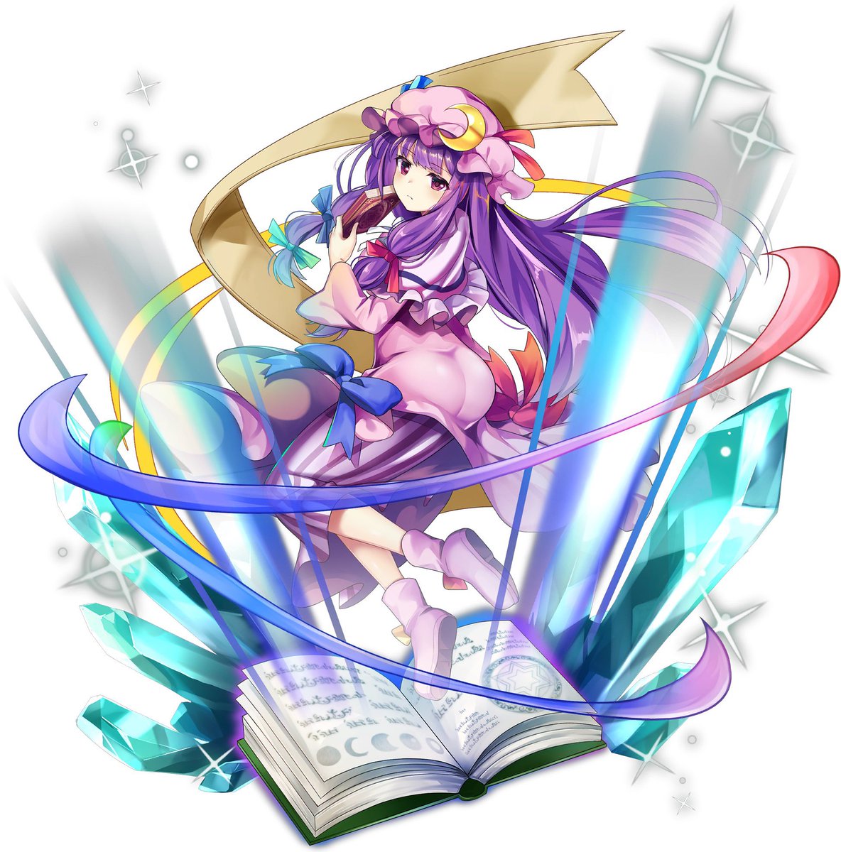 いつも通りに侵入してきた魔理沙を迎撃する(ハイグレおまる妖怪と化した)パチュリー📕 