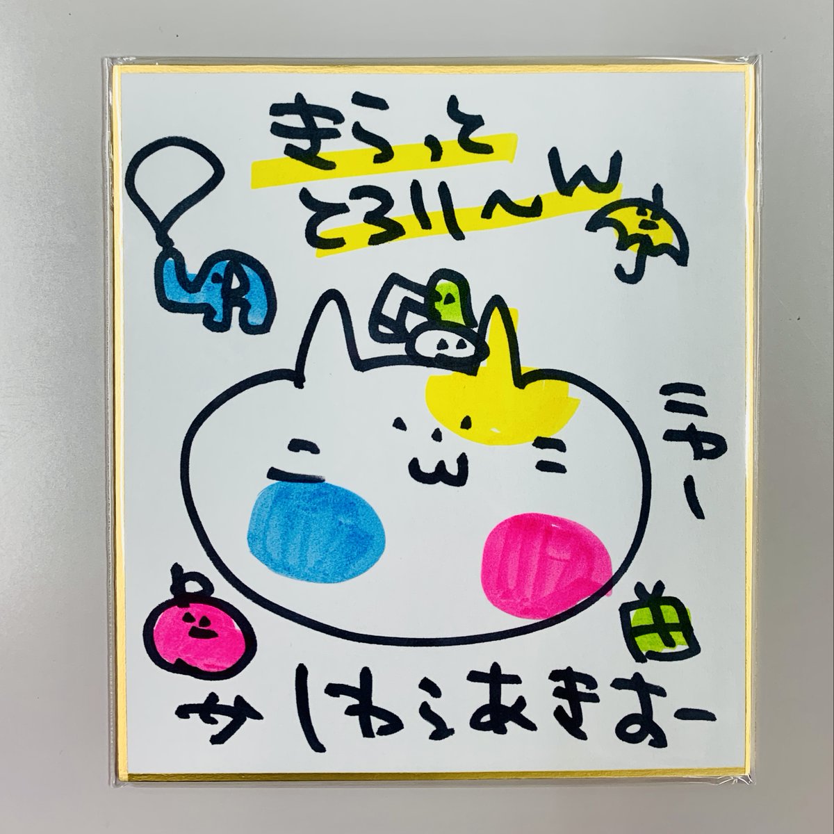 ふしぎなとびら-手紙絵本 （絶版‼️サイン入り‼️レア） 値下げ☆激レア☆ 藤田菜七子引退！宮下瞳 木之前葵 直筆サイン入り色紙