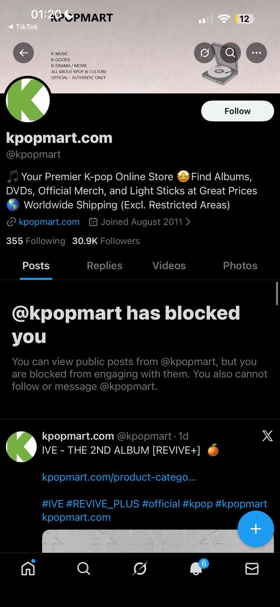 kangjenseo's tweet image. shout out to kpopmart for accidentally following me then blocking me very professional