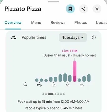 MarioNawfal's tweet photo. 🚨🇺🇸 PENTAGON PIZZA TRACKER LIGHTING UP AS TRUMP'S IRAN ARMADA MOVES INTO POSITION

DC pizza spots near government buildings have become informal indicators of late-night activity in Washington. 

When the Pentagon is busy, the nearby pizza places get slammed.

Tonight, both Papa Johns locations near the Pentagon and Pizzato Pizza are showing "busier than usual" traffic at 7 PM on a Tuesday.

With all eyes on Trump's naval buildup near Iran, people are watching these trackers closely.

Source: @PenPizzaReport