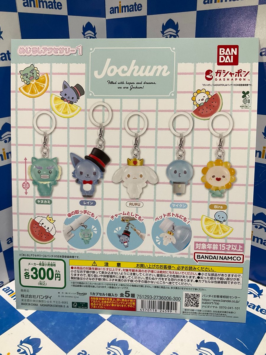 カプセル商品情報】 『JOCHUM めじるしアクセサリー1』 が入荷いたし