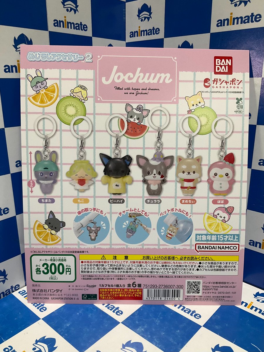 カプセル商品情報】 『JOCHUM めじるしアクセサリー2』 が入荷いたし