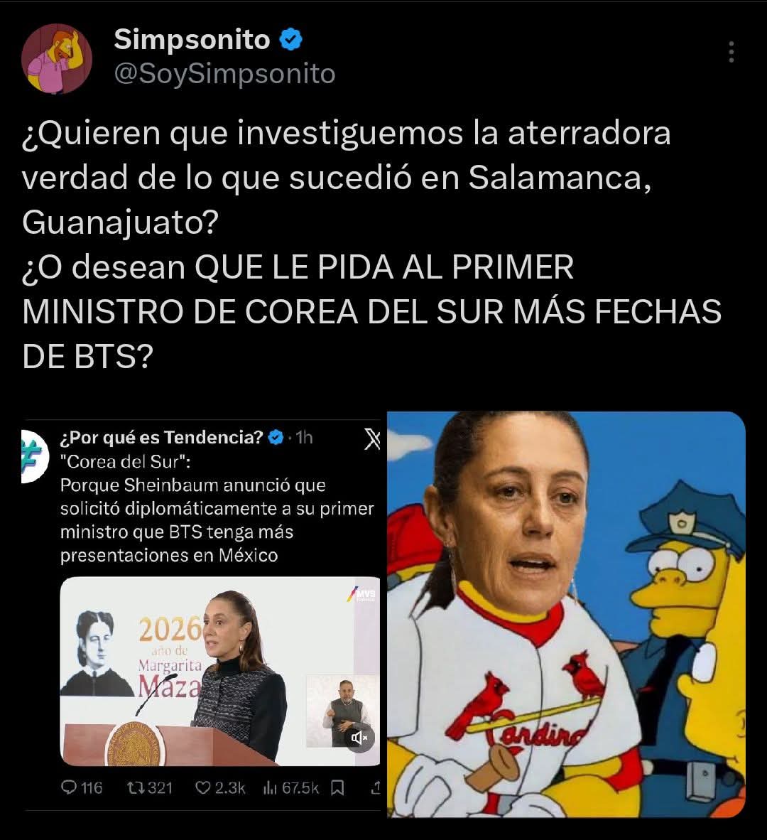 AlternoPena's tweet photo. @Claudiashein que dijo la Presirvienta con "e" ⁉️ https://t.co/E6dEGlCyC6