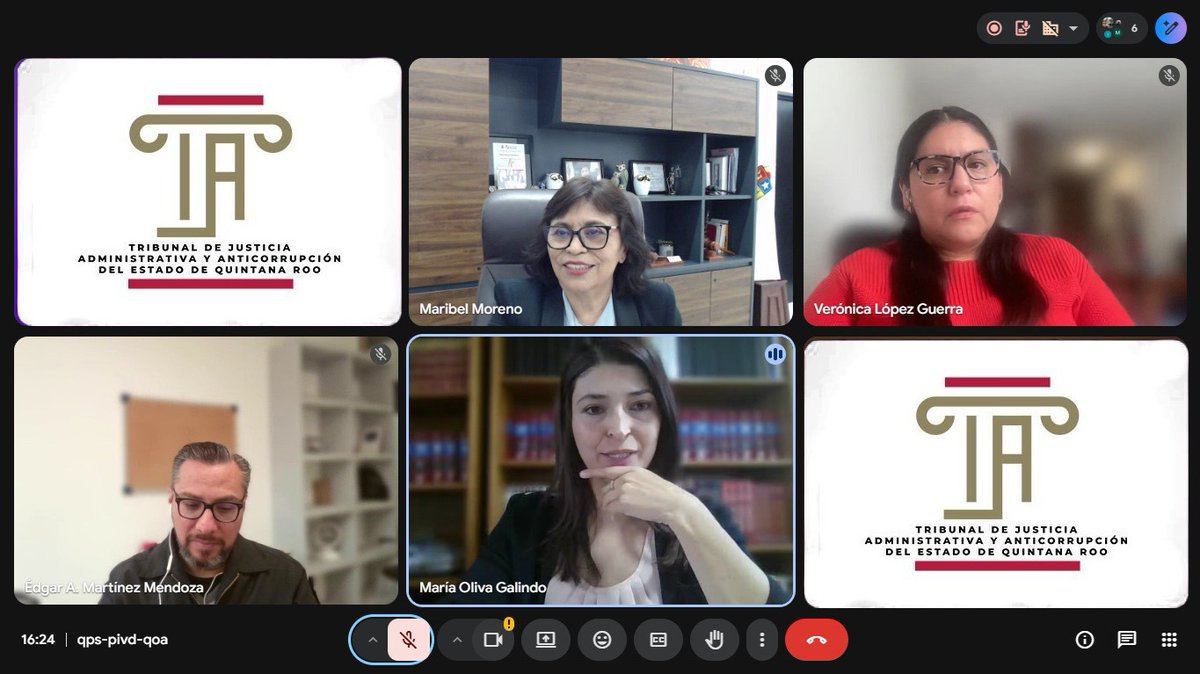 La Magda. Pdta. Minerva Maribel Moreno Cruz, sostuvo una reunión de trabajo para continuar fortaleciendo la labor jurisdiccional y consolidar acciones conjuntas en favor de una justicia administrativa eficiente, transparente y orientada al combate a la corrupción. #TJAAQROO ⚖️