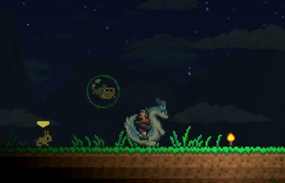 Imagínate un unicornio que te pueda salir al principio de la partida pero que en lugar de doble salto tenga un dash más potente que el del uscudo de cuthulu.
Bueno este conchesumadre es todo ese #terraria #Palworld