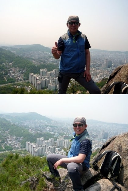 약간 미즈키들 놀러가서 좋은 바위 있어서 냅다 앉아서 
찍어달라고 하는 아저씨 느낌있음