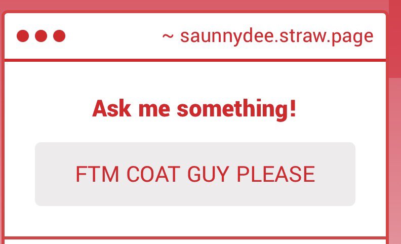 Coat guy spectrum, pick your poison…