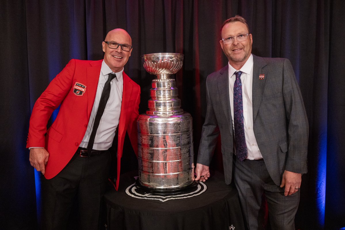 NJDevils's tweet image. Reunited with some old friends. 

#NJDevils | @CitizensBank