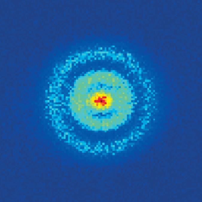 🚨: This is the first EVER real image of an electron's orbit  ─ you're literally looking inside a hydrogen atom