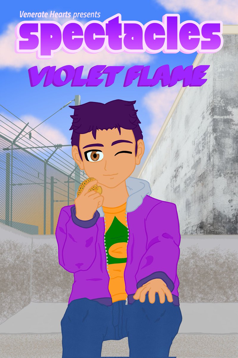 AcanuroOfficial's tweet photo. The cover art for Spectacles: Violet Flame, my first story launch and miniseries, available now on Tapas.

#art #artwork #digital #digitalart #artist #mangaka #oc #story #books #manga #comics #webcomic #novel #novels #writing #reading #webtoon #tapas https://t.co/IzaEaiko92