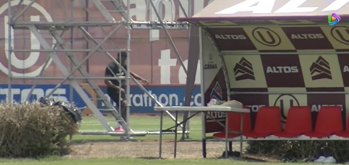 Guajama y Fertoli haciendo hoy trabajado diferenciado de recuperación. El resto del plantel trabajó reducido. No los veremos jugar este domingo. Fertoli podría tener minutos en Cusco. Guajama recién contra Cienciano en el Monumental 🥵💦