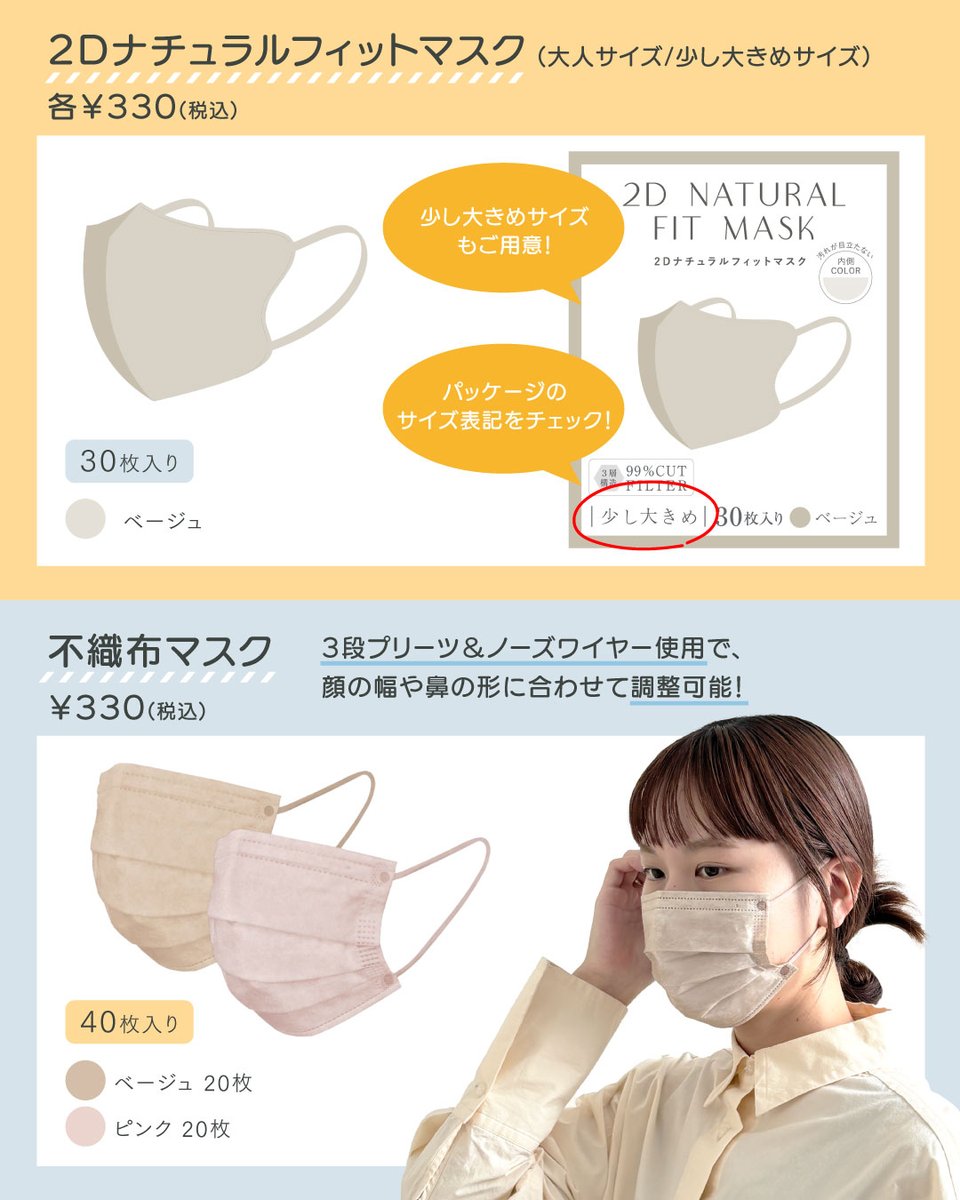 マスクで「花粉対策」「風邪予防」✨ ＼ コスパ◎デザイン◎機能性◎な人気のマスクを紹介します💬 ▽ラインナップはこちら  https://t.co/M1YDnm6l7r #3COINS