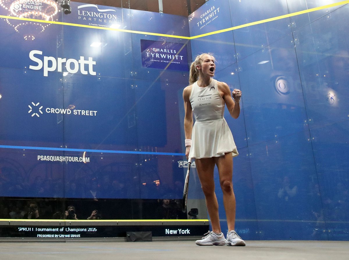 PSASquashTour's tweet photo. Result: Sprott @ToCSquash 2026 presented by Crowd Street Women's QFS   

🇺🇸[4] Olivia Weaver beats [5] Sivasangari Subramaniam 🇲🇾
3-1: 11-5, 11-8, 5-11, 11-8 (52m)

✍️https://t.co/m06uZiUyJ5 

#tocsquash https://t.co/qlzdBYge1s