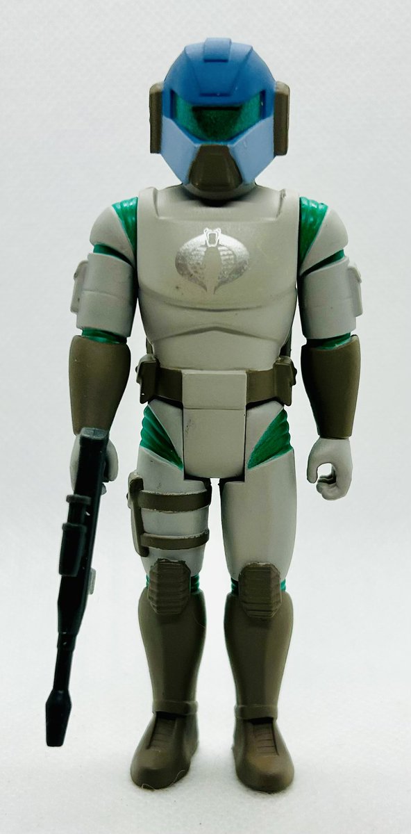 The Cobra Shocktrooper is another GI Joe deep cut courtesy of Super 7. In addition to the standard training Cobra Troopers received, Shocktroopers were also trained in zero gravity combat &amp; demolitions. Shocktroopers were ready to be teleported to Space during the M.A.S.S. plan.