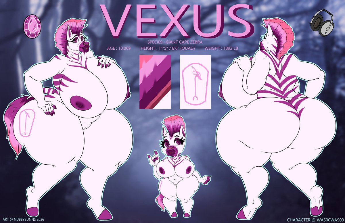 Vexus1069's tweet photo. Finally got proper art , this art was done by @NubbyBunns https://t.co/pt8j6niR2F