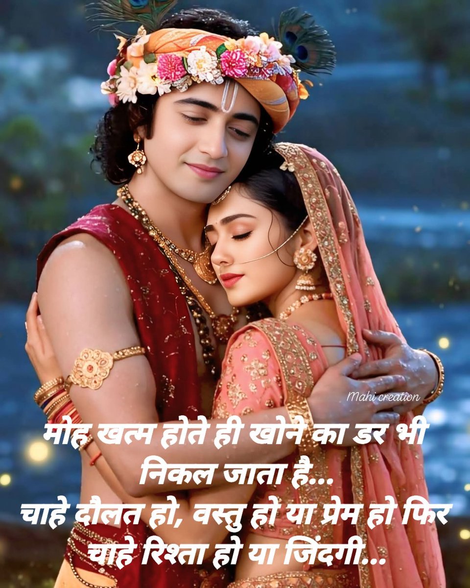 मोह खत्म होते ही खोने का डर भी निकल जाता है...

चाहे दौलत हो, वस्तु हो या प्रेम हो फिर चाहे रिश्ता हो या 

जिंदगी..!💔✍️

#श्री_राधे

#प्रातः_वंदन_दोस्तों 🌄 

#सांवली_सलोनी_चाय ☕ 

#सुकून 🎶💔 

#दुनियां 💔 

#मुसाफिर 🚗 

🌹☕🌹💞<a href="/ss/">ss</a> ♾️🌄💍🎹🎧🎶🌧️❄️⛓️‍💥