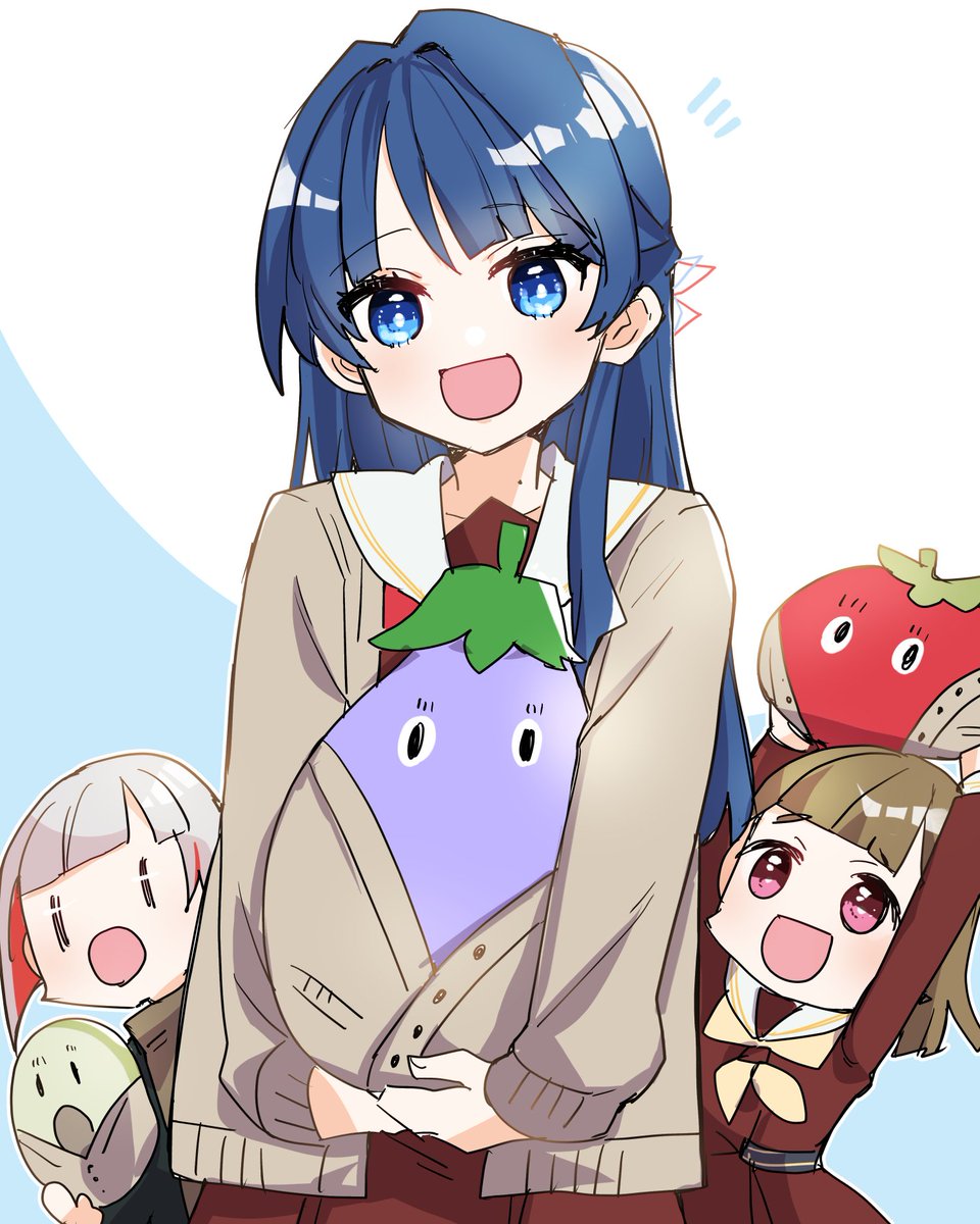 「お野菜さんとドル家 #蓮ノ空美術部」|環月紙袋僕ラブ「ジ51,52」せつはる合同＋おまめ合同＋個人誌🌈👼🔖💫🐬♦✨のイラスト