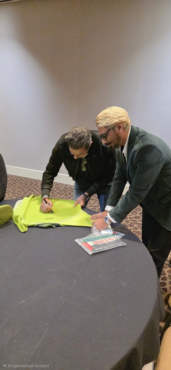 DewanSaad's tweet photo. Had the privilege of meeting, interacting and experiencing the Sultans of Swing! Iconic @wasimakramlive and @waqyounis99! As a #Pakistan #Cricket Fan in the 90's, it was a surreal experience being able to talk to them and even get my 1999 World Cup jersey signed by the #legends https://t.co/g8s9Y8TDgQ