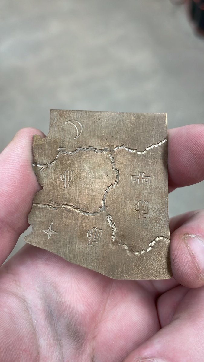 Its a good practice for me but i stamped out the highways for arizona to the best of my knowledge and added landmarks, including Phoenix

A good start I think for using Brass 

Let me know what you think! ^w^