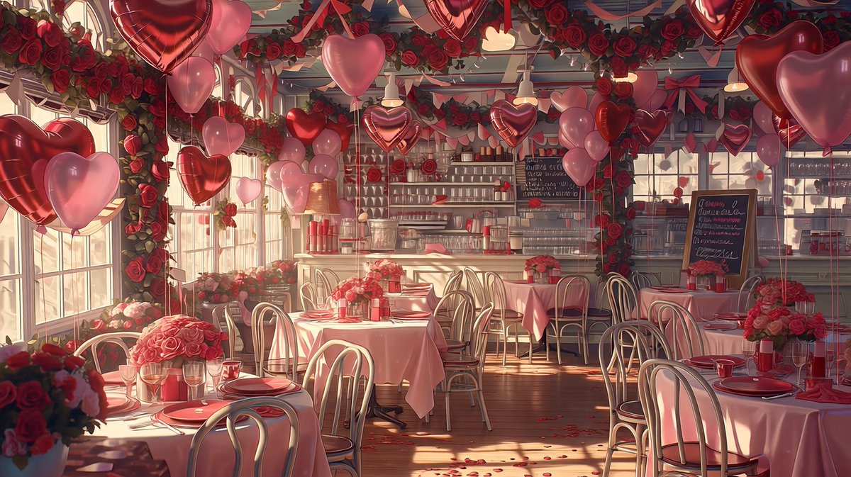 🤍背景無料配布｜16:9

「バレンタインカフェ」

サムネ・配信・TRPG等にぜひどうぞ！
使用報告不要です♡

#まいにちなちゃフリ素 #フリー素材 #背景素材
🤍利用規約：sozaiya-create.booth.pm/items/5511320