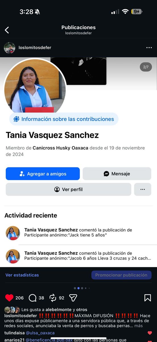 DimePetri's tweet photo. Denunciar la venta de perros no debería poner vidas en riesgo.
Fer, rescatista y promotora de la adopción, hoy recibe amenazas tras señalar a una funcionaria.
Exigimos protección e investigación inmediata.
El activismo animal no se calla. 🐾⚠️ @FISCALIA_GobOax @FiscalOaxaca https://t.co/As2YHqSOko