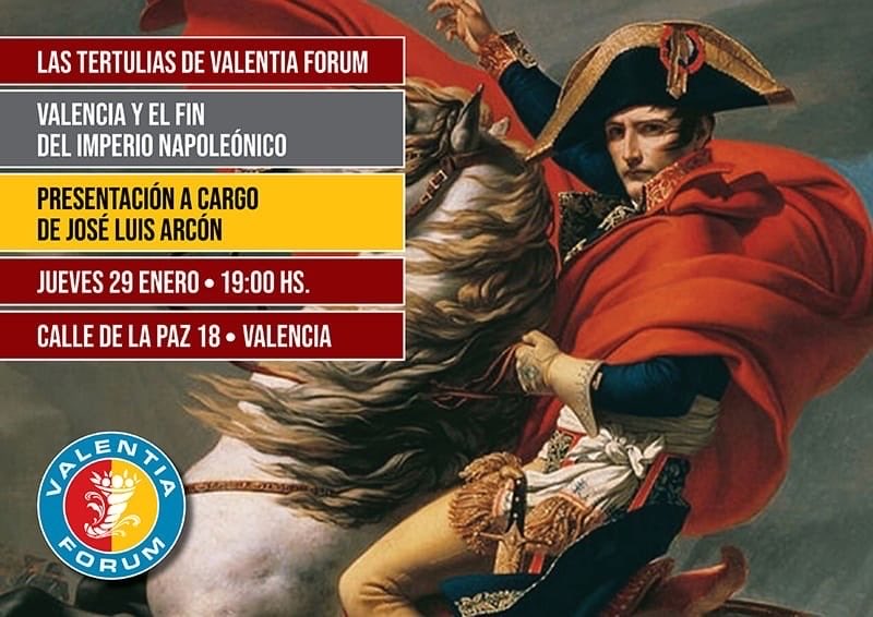 🔥 Próxima tertulia de historia de Valentia Forum. Os esperamos este jueves 29 de enero a las 19 h, en la calle de la Paz 18, para tratar la figura de Napoleón y la resistencia española con José Luis Arcón. No faltéis.
#valentiaforum #BatallaCultural