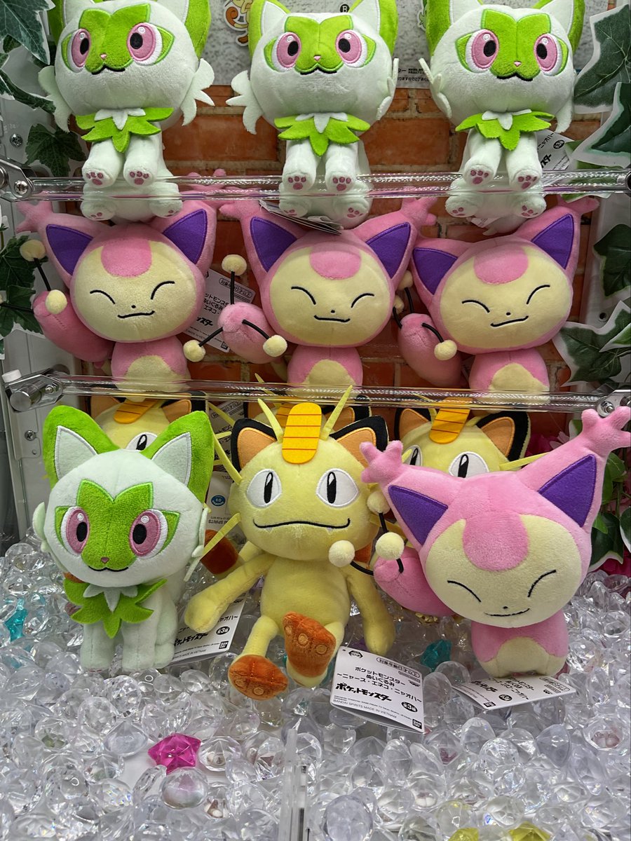 ポケットモンスターぬいぐるみ〜ニャース・エネコ・ニャオハ〜入荷致し