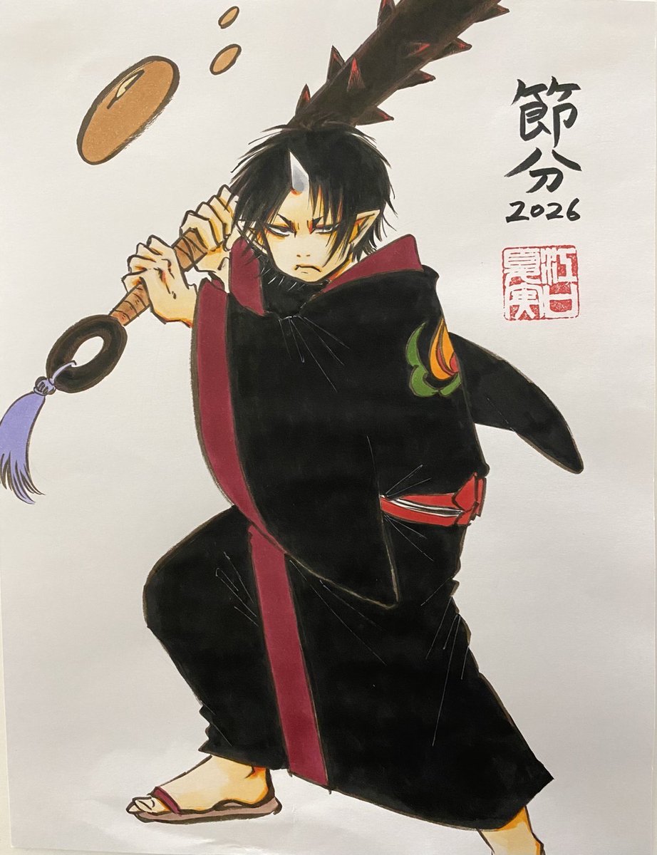 今週の江口先生の落書きはこちら！
#節分