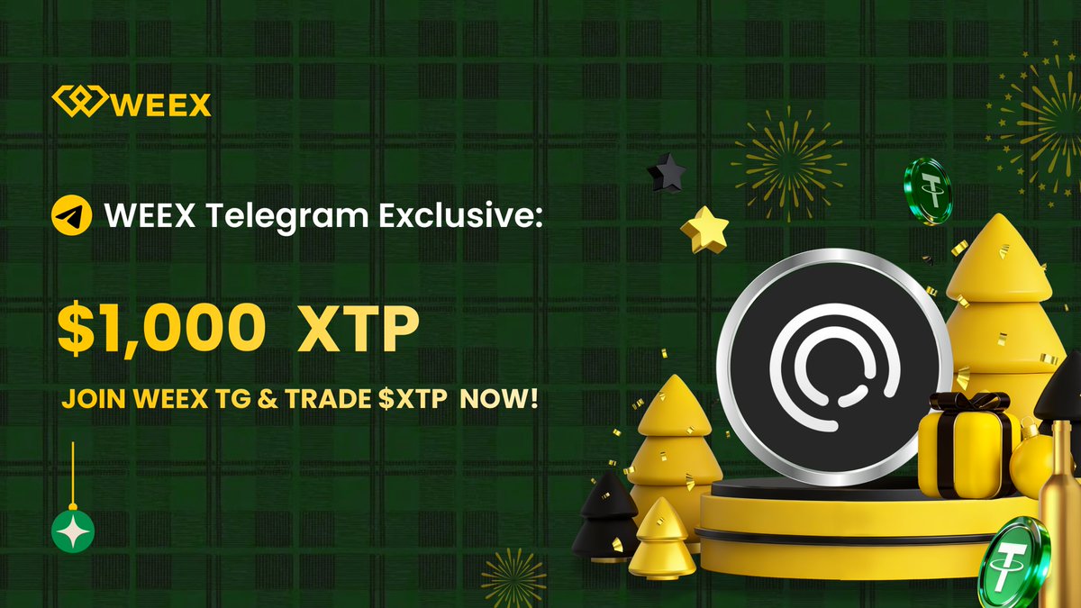 🚀 The $XTP  Trading Rush Is On! 🚀

Join WEEX TG &amp; Win from a 1,000 USDT Prize Pool 🎁
👑 100 Winners → 10 USDT each!

📌 How to Join:
1️⃣ Join WEEX TG:bit.ly/3XxGe26 +bit.ly/4izus0L
2️⃣ Fill the form:  forms.gle/FC5pUJu7dCJgJh…

📲 Register On WEEX: