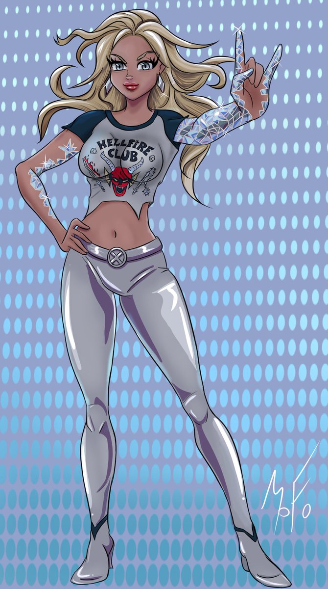 Emma Frost…cold-resistant, in diamond form…this week, couldn’t be more envious…