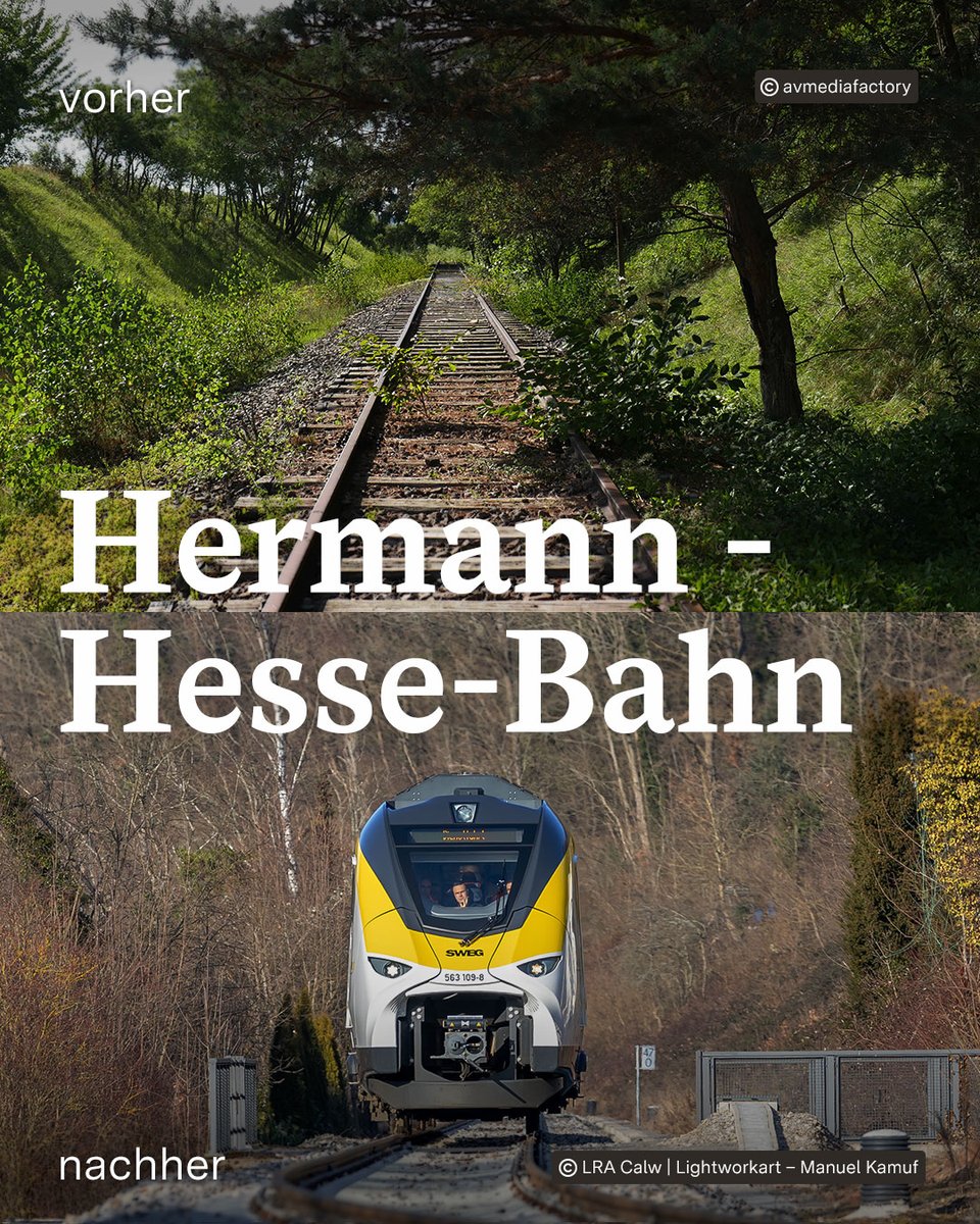 Fehler korrigiert! Über 1.500 Kilometer an Schienen wurden in #BaWü stillgelegt. Die Bahnstrecke nach Calw gehört ab Samstag nicht mehr dazu. Weitere Reaktivierungen kommen. #Bahn