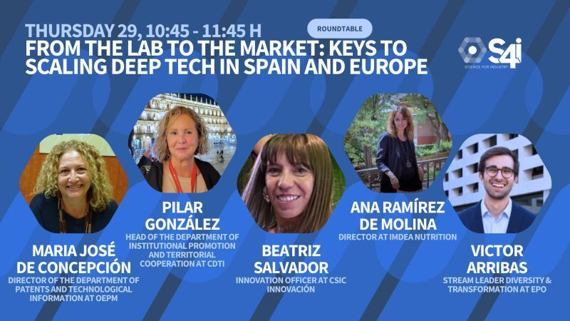 📢 ¡Seguimos en <a href="/s4industry/">S4i | Science for Industry</a> impulsando la transferencia tecnológica y la innovación empresarial! 
🗣️ Mañana organizamos una mesa redonda junto a <a href="/EPOorg/">EuropeanPatentOffice</a> sobre la transferencia de tecnología en el marco de la innovación abierta. 
ℹ️ Infórmate: oepm.es/es/detalle-eve…