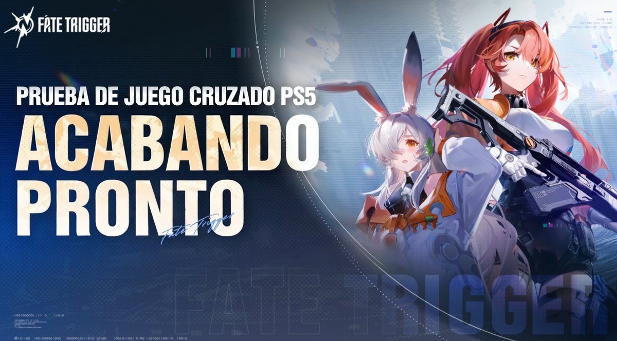 Hola! 
La Prueba Crossplay de Fate Trigger en PS5 está por terminar.

 ¡Muchísimas gracias a todos los que entraron a Helix Arena y nos ayudaron a completar esta prueba!

Cierre de servidores: 28/01/2026 a las 5AM (EST)
Notas importantes: Esta es una prueba por tiempo limitado.