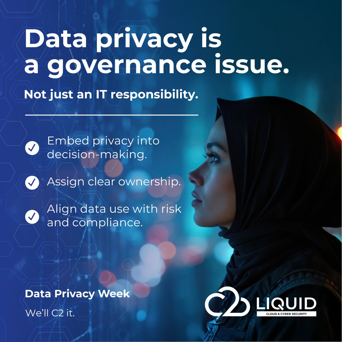 LiquidInTechZM's tweet photo. Privacy Is a Governance Issue, Not Just an IT One
Data privacy isn’t only about technology.
It’s about policies, accountability, and decision-making.
 
From GDPR-aligned programs to local and regional compliance readiness, Liquid C2 helps enterprises operationalize privacy as part of their overall security and risk strategy.
 
Privacy by design isn’t optional anymore, it’s expected.

#DataGovernance #PrivacyByDesign #RiskManagement #Secure360 #LiquidC2
