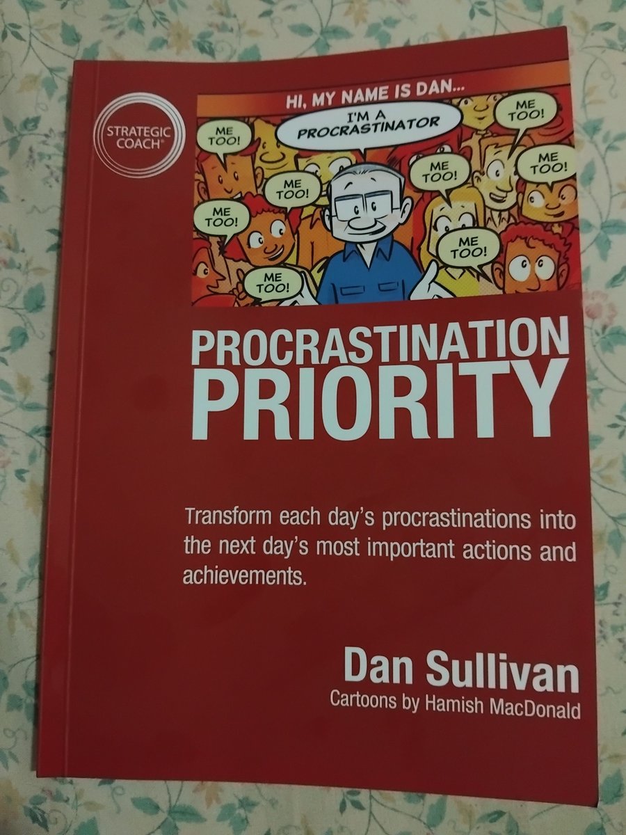 RamonJThomasMBA's tweet image. On #Tuesday, I read another short @DanSullivanSC book: Procrastination Priority. I learned how to turn my #procrastination into the next day's most important actions &amp;amp; achievements. For more ##entrepreneurship resources, follow @StrategicCoach free tools buff.ly/MYHhxd6