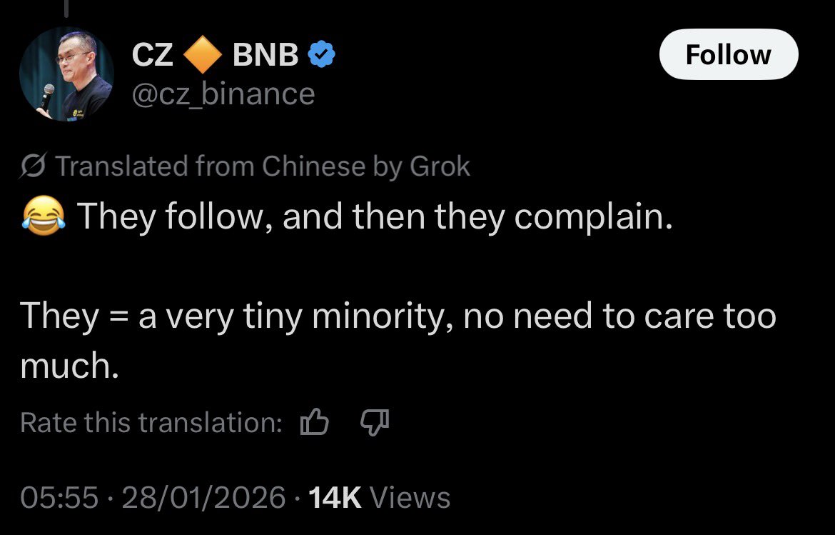 “twisted FUD” (apparently)

Depeg stablecoin, $19B liquidations, orderbook collapse, manipulation of longs/shorts, shilling &amp; dumping $ASTER tokens

As if it all didn’t happen

The usual “4” slop, never addresses any of the points raised

“No need to care”

sociopath
